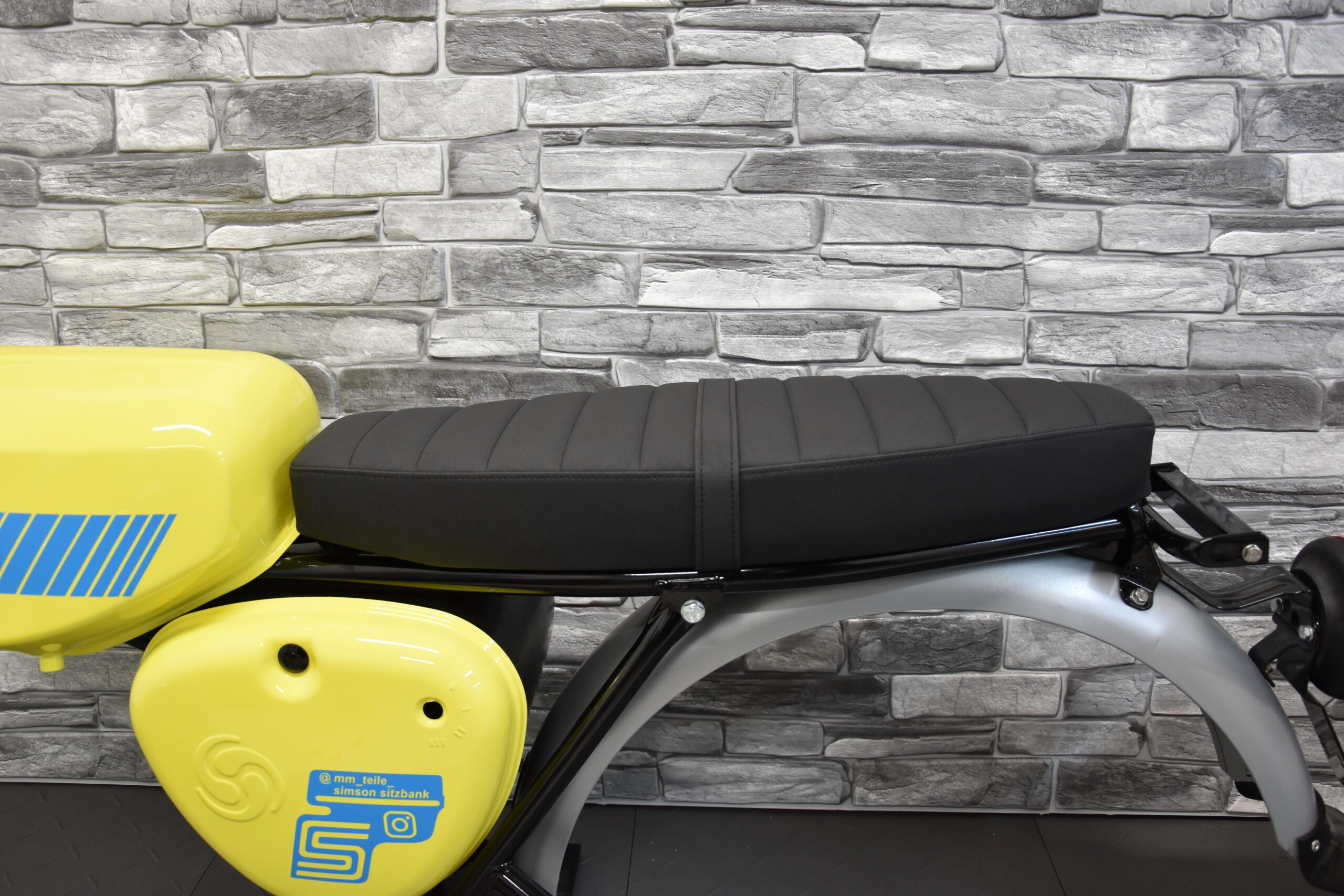 Sitzbank Simson S50 - S51 - S51 - Quer - All Black