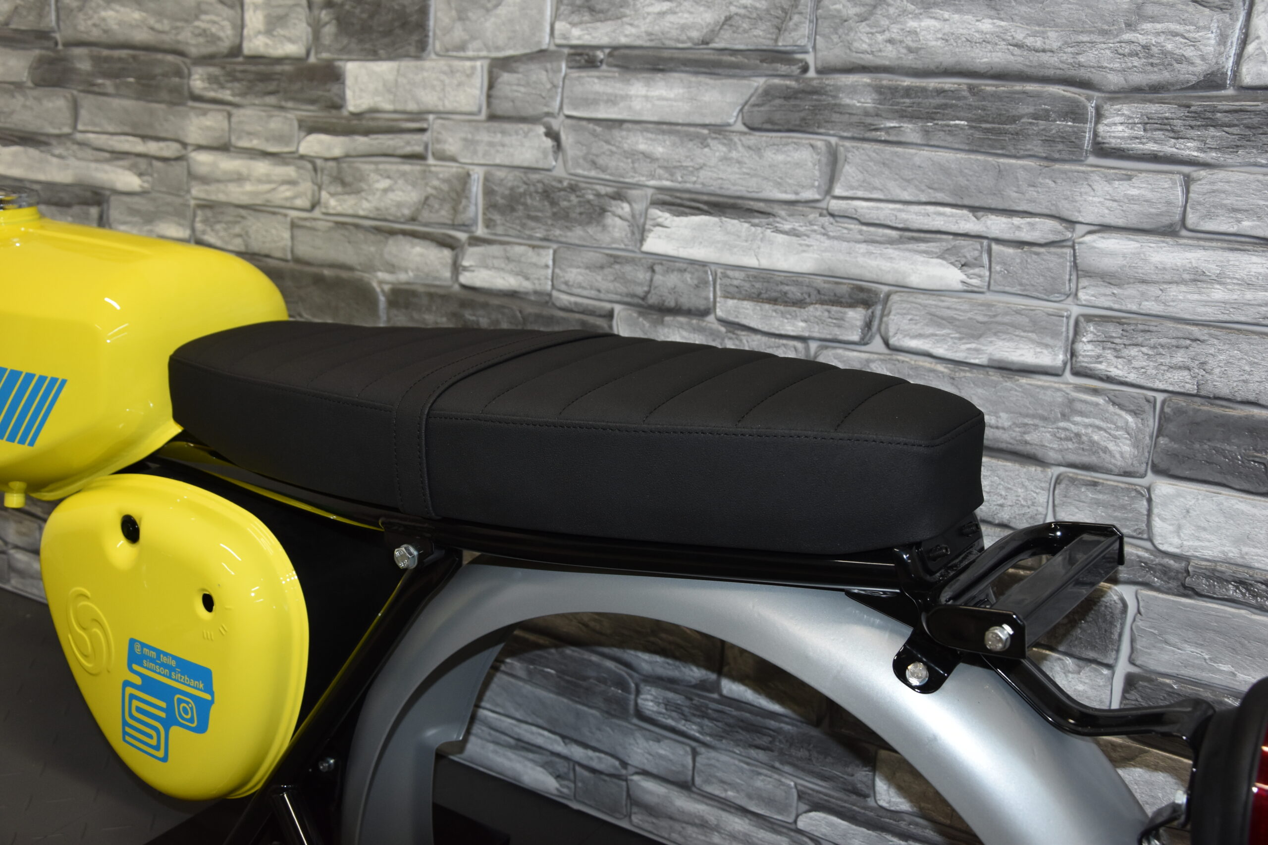 Sitzbank Simson S50 - S51 - S51 - Quer - All Black